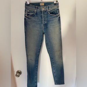 MOTHER high rise skinny jeans